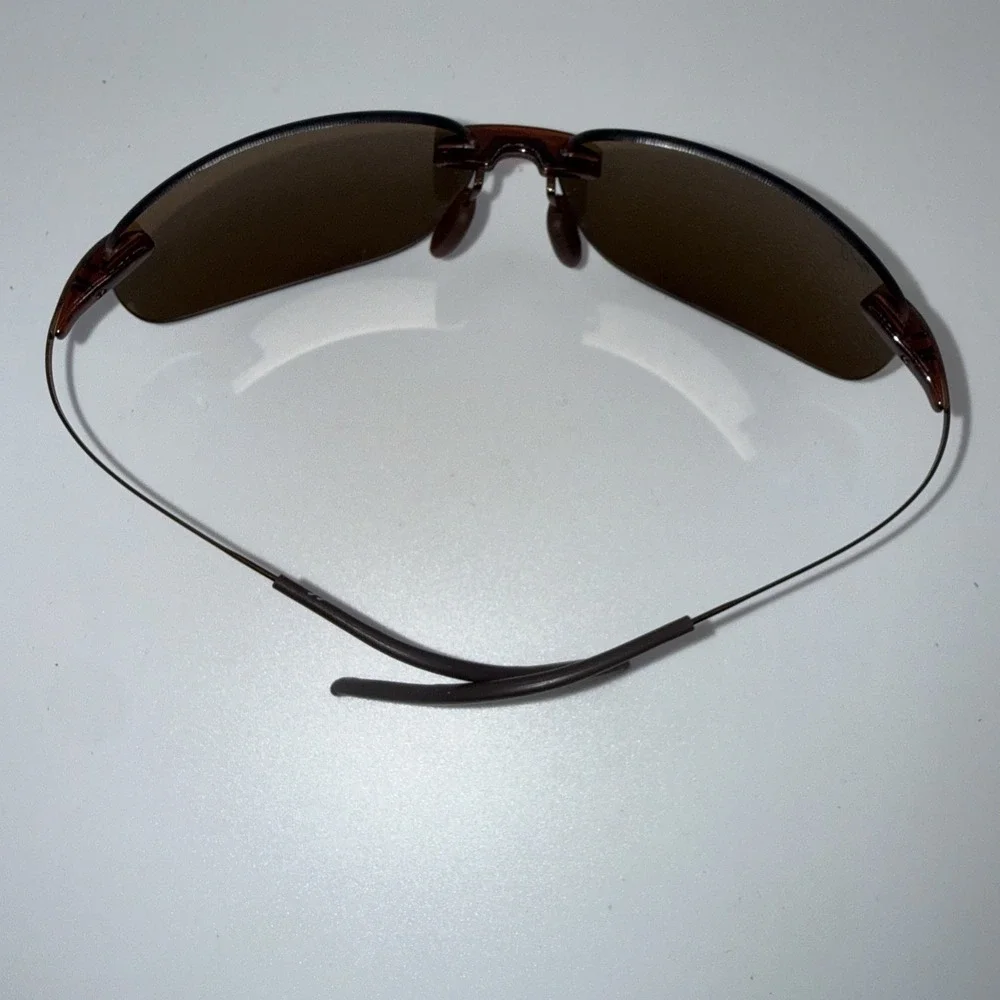 Maui Jim Genuine MALA-MJ-525-26 Rimless Polarized Sunglasses GunmetalGray Invest